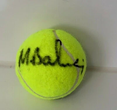 AUSTRALIAN OPEN Mansour Bahrami (Iranian/French) signed Wilson tennis ball + COA & Photo proof