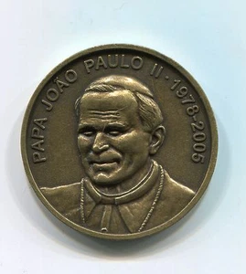 Papa San Juan Pablo II - 1978-2005 portugués 10 piezas medalla distribuidor lote - Imagen 1 de 2