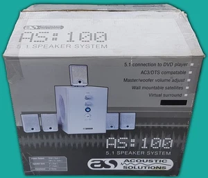 Acoustic Solutions  AC: 100 5.1 Speaker System Surround Sound Home Theatre Boxed - Picture 1 of 11