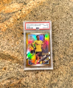 Youssoufa Moukoko /50 GOLD RC, PSA 10, 2020 Topps Chrome Aoki - Picture 1 of 2