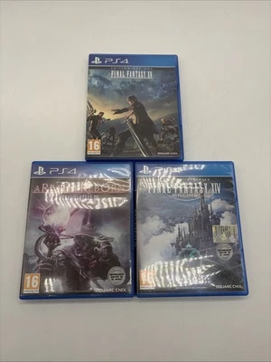 Lot 3 Jeux Final Fantasy PS4 XV XIV A Realm Reborn Square Enix RPG - Photo 1/4