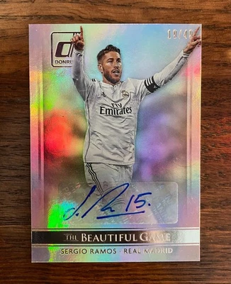 Sergio Ramos Auto - 2015 Donruss The Beautiful Game | #/49 Real Madrid Autograph - Image 1 of 2