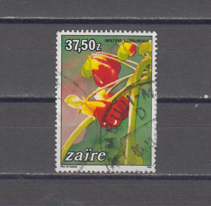 ZAIRE: 1984 - USADO - FLORES SCOTT # 1152 Foto 1 de 1