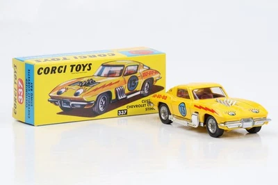 1:45 Corgi Toys Chevrolet Corvette Stingray Kundenspezifischer Racer Nummer 337 - Bild 1 von 4