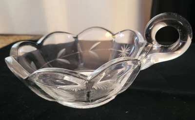 Vintage McKee Glass Co. Clear Glass Colonial Line 1907-1910 Nappy Beautiful - Image 1 of 4