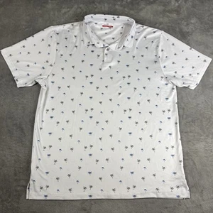 Grand Slam Golf Polo White Tropical Men's Large Beach Summer Cruise Boating - Picture 1 of 7
