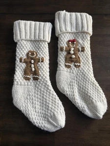 "Medias de punto Isaac Mizrahi pan de jengibre niño/niña vacaciones Navidad 21""" - Imagen 1 de 20