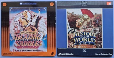 Mel Brooks' Blazing Saddles + History of the World: Part 1 Laserdisc - 2 LDs - Image 1 of 2