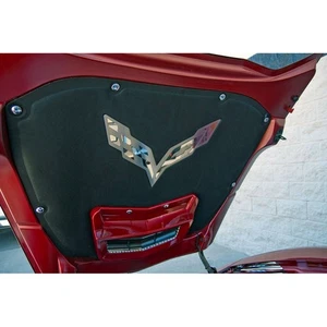 Insignia de capó para Chevy Corvette C7 2014-2019 con almohadilla OE [ino inoxidable/pulido/cepillado] - Imagen 1 de 6