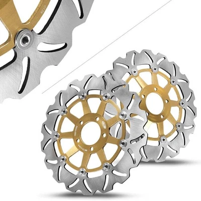 For Kawasaki ZXR 400 750 ZX9R ZRX1200R ZRX1200S Front Brake Disc Rotors Motor Foto 1 de 4