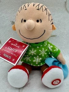 Hallmark Peanuts Charlie Brown Christmas Plush Linus with Sound 2016 - Picture 1 of 10