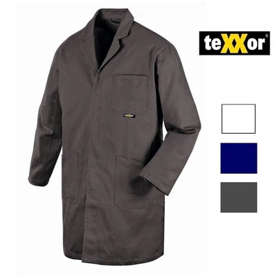 TEXXOR Kittel Arbeitskittel Mantel Arbeitsmantel Arbeitsjacke lang Beufskittel