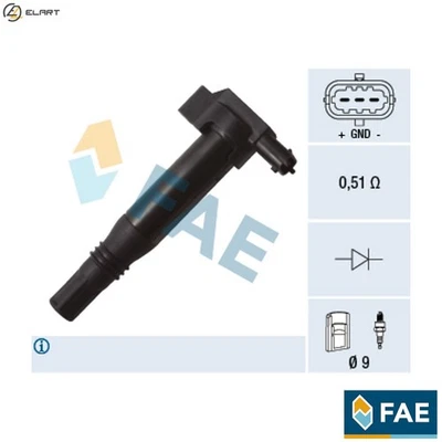 IGNITION COIL 80273 FOR PEUGEOT 2008/SUV 301 108 208 308/II CITROEN 1.0L 3cyl - Image 1 of 4