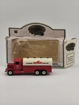 1937 6 Wheel Refined Supreme Chevron Gasoline Oil Truck Diecast U. K. Damage Box - Image 1 of 4