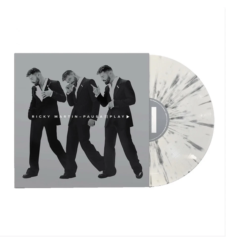 RICKY MARTIN - Pausa + Play (White, Gray, 180 Gram Vinyl, Splatter) Vinyl LP - Image 1 of 1