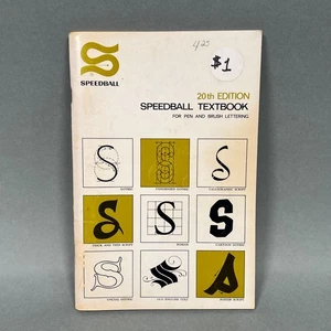 Speedball Textbook 20th Edition 1972 For Pen and Brush Lettering Fonts SSPB - Bild 1 von 15