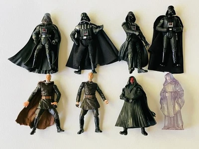 Star Wars Loose Figure Lot x8 Sith Lord Darth Maul Vader Sidious Count Dooku - Image 1 of 4