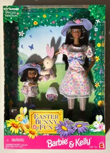1998 Barbie And Kelly African American Easter Bunny Fun #22187 Neu in OVP - Bild 1 von 6
