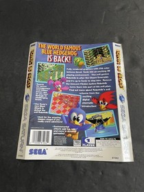 sonic 3d blast sega saturn Artwork insert only
