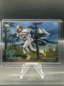 2025 Topps x Bob Ross #AOS-8 Brice Turang, Milwaukee Brewers The Art of Stealing - Picture 1 of 2