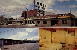 Wells,NV Wagon Wheel Motel-Hotel Casino Elko County Nevada Postcard - Picture 1 of 2