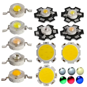 SMD LED Chip COB 1W 3W 5W bead Beads DC 3V PCB High Power  Cool Warm White Light - Picture 1 of 11