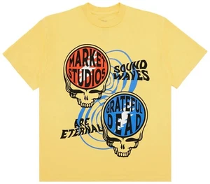 GOAT Exclusive Market x Grateful Dead Sound Waves Steely Tee SZ XL - Picture 1 of 6