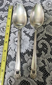 2er SET SCHÖNE um 1941 EWIG DEIN 🥰 VERSILBERTE TISCHSERVIERLÖFFEL  - Bild 1 von 11