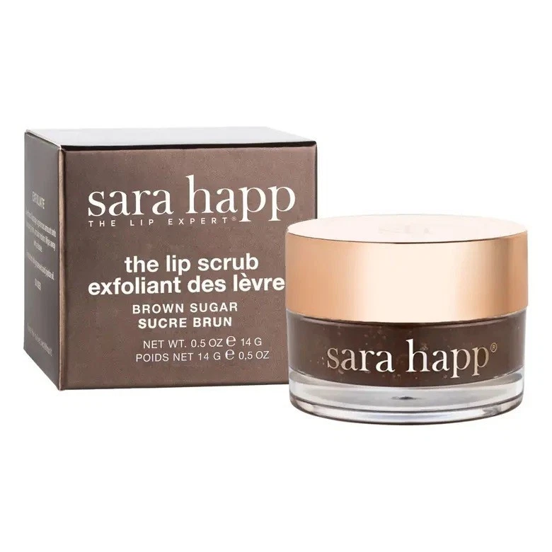 Exfoliante labial Sara Happ The Lip Expert nuevo en caja: exfoliante de azúcar morena para labios secos 0,5 oz/14 g Foto 1 de 1