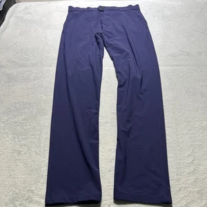 Greyson Pants Mens 31x32 Performance Stretch Golf Trousers Blue Navy Slick - Picture 1 of 16