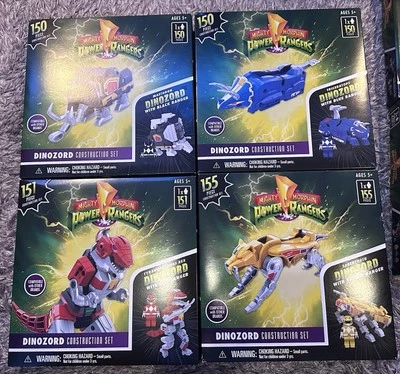 Mighty Morphin Power Rangers - Red/Black/Blue/Yellow Construction Set 150-155pcs - image 1 of 4