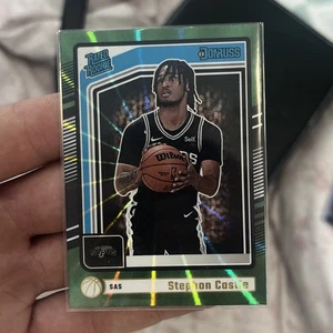 2024-25 Panini NBA Donruss - Stephon Castle Green Holo Laser (RC) Spurs #244 - Imagen 1 de 2