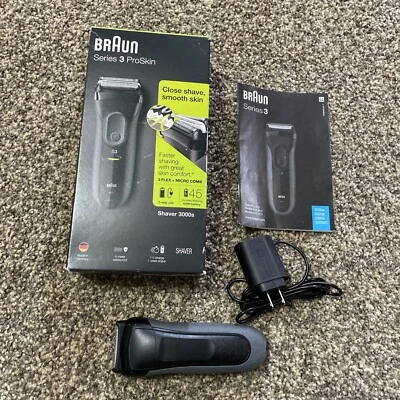 BRAUN Series 3 ProSkin SHAVER 3000s 3-FLEX+MICRO COMB 2 Way Use - Image 1 of 4