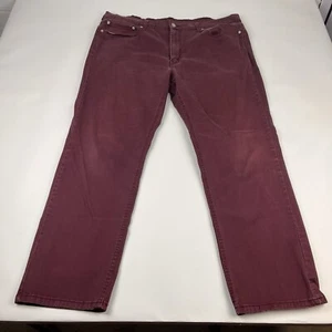 Levis Jeans Men’s Size 40 X 32 Maroon Regular Fit Levi Strauss 541 - Picture 1 of 12