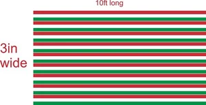 3in custom stripes 9pc 10ft long  - Picture 1 of 1