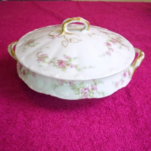 Theo Haviland (Schleiger 151-1 Blank 118A) 8" ROUND COVERED SERVING BOWL Exc - Picture 1 of 6