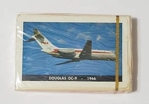 Vintage TWA Collector's Series Playing Cards - Douglas DC-9 - 1966 -- NEW SEALED - Picture 1 of 6
