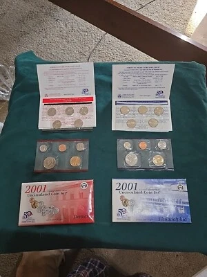 DENVER & PHILADELPHIA 2001 UNCIRCULATED COIN SETS  - Image 1 of 4