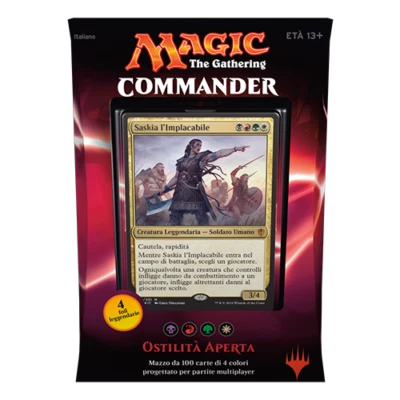 ITALIAN Magic MTG 2016 Commander C16 Sealed Open Hostility Deck The Gathering - Image 1 of 2