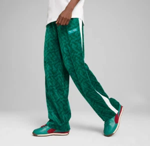PUMA X SQUID GAME T7 Iconic Straight Track Pants Men's Mint Tea 627429-86 - Picture 1 of 12