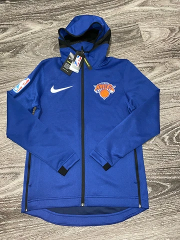 Nike New York Knicks Therma Flex NBA Showtime Hoodie Jacket Mens L 940148-495 Cover