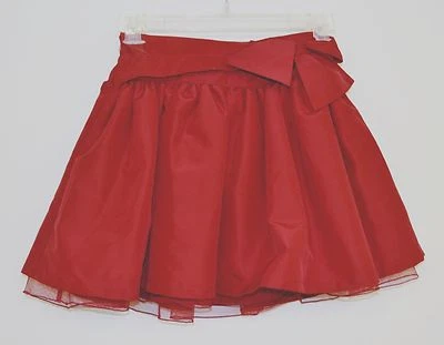 Falda Gap Girls ROJA Forrada Crinolina Fiesta Lazo Vacaciones NUEVA Elegante Navidad  Foto 1 de 3