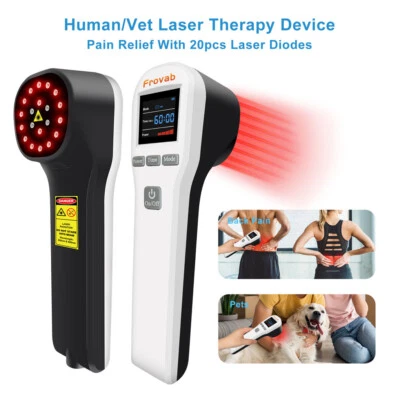 FROVAB Kaltlaser Therapiegerät Schmerzlinderung LLLT Rotlicht Laserbehandlung Pferde