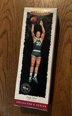 Ornamento lembrança Hallmark Larry Bird #33 estrelas de argola - Imagem 1 de 4