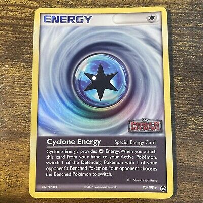 Cyclone Energy 90/108 EX Power Keepers Reverse Holo Stamped Pokemon TCG 2007