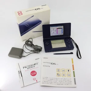 Nintendo DS Lite Enamel Navy USG-001 Region Free Tested Boxed New Battery - Picture 1 of 19