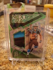 Christian McCaffrey 2017 Spectra Next Era Player Worn ROOKIE /25