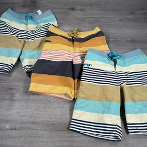 Lot of (3) Patagonia Boys Board Shorts Size 16 Swim Trunks Youth Kids - Picture 1 of 16