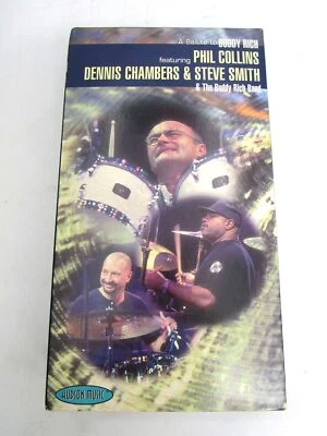 Rare Vintage VHS Phil Collins Chambers Smith Salute To Buddy Rich Jazz Big Band - Imagem 1 de 4