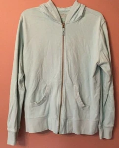Columbia Aqua Women's Zip Up Hoodie 100% Cotton - Picture 1 of 5